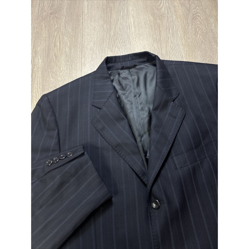 ERMENEGILDO ZEGNA Sport Coat Jacket Men's 42 R Travel Blazer Navy Blue Italy